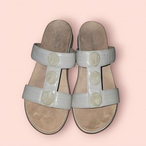 Vionic Serra Jeweled Slide Sandals Sz 9 Embellished Croc Orthotic Arch Support